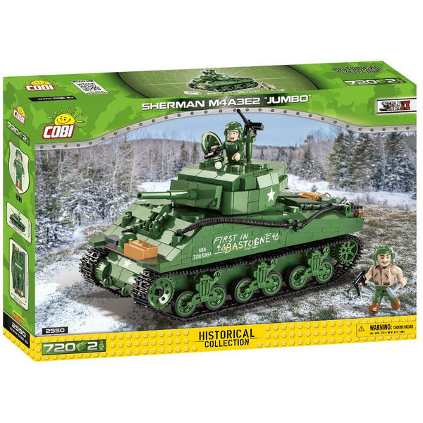 Cobi 2550 - WW2 Sherman M4A3E2 Jumbo Panzer - 716 Klemmbausteine