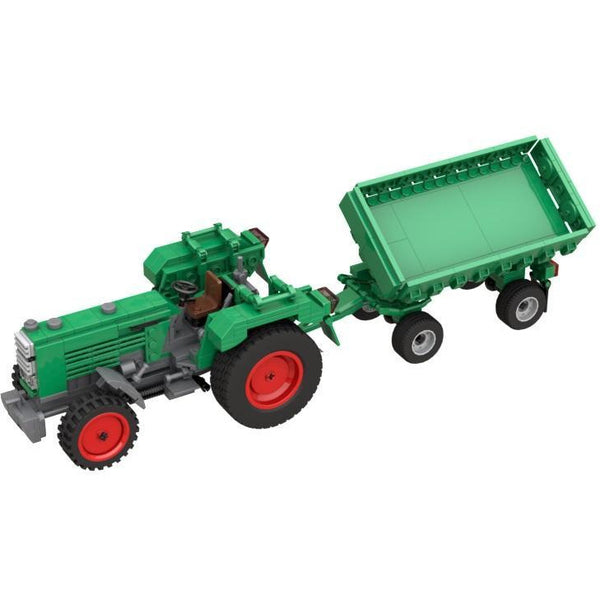 Modbrix 106612 - F20 Traktor mit Anhänger - 503 Klemmbausteine