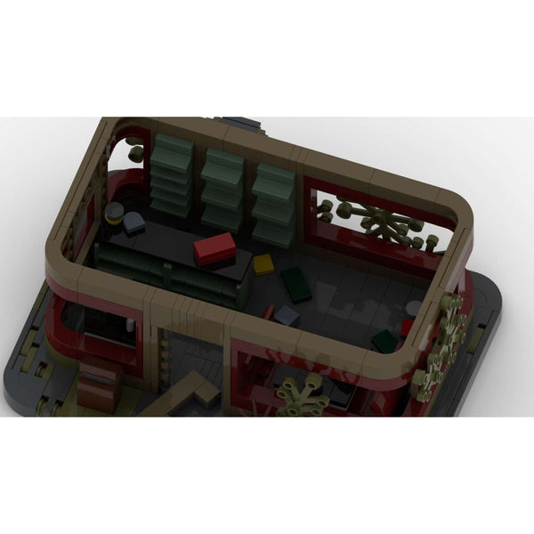 Modbrix 107067 - The Last of World Apocalypse Tankstelle - 811 Klemmbausteine