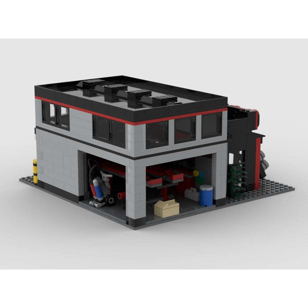 Modbrix 107183 - Auto Tuning Garage, 1034 Klemmbausteine