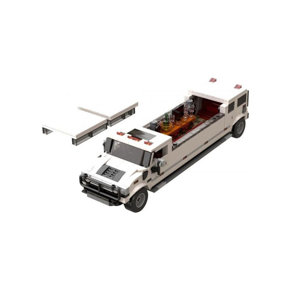 Modbrix 107201 - US Stretch Limo Partylimousine - 576 Klemmbausteine
