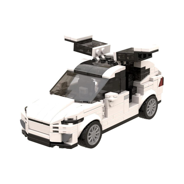 Modbrix 107310 - Elektrischer SUV Model X Flügeltürer, 393 Klemmbausteine
