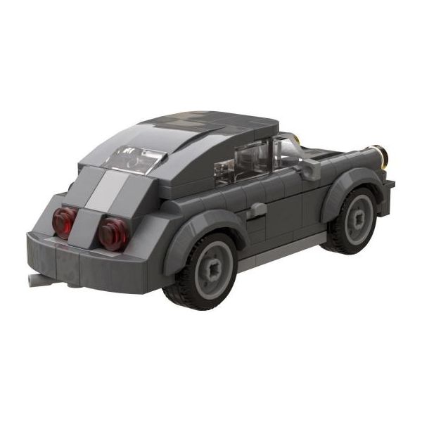 Modbrix 107588 - Klassischer grauer Sportwagen - 166 Klemmbausteine