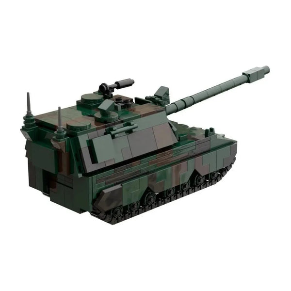 Modbrix 107598 - Bundeswehr Panzerhaubitze 2000 Panzer - 594 Klemmbausteine