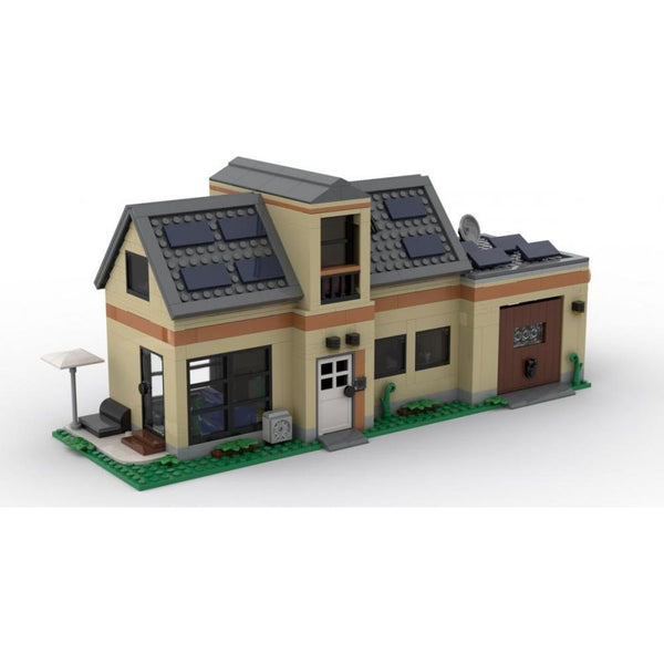Modbrix 107643  - Modernes Einfamilienhaus - 703 Klemmbausteine