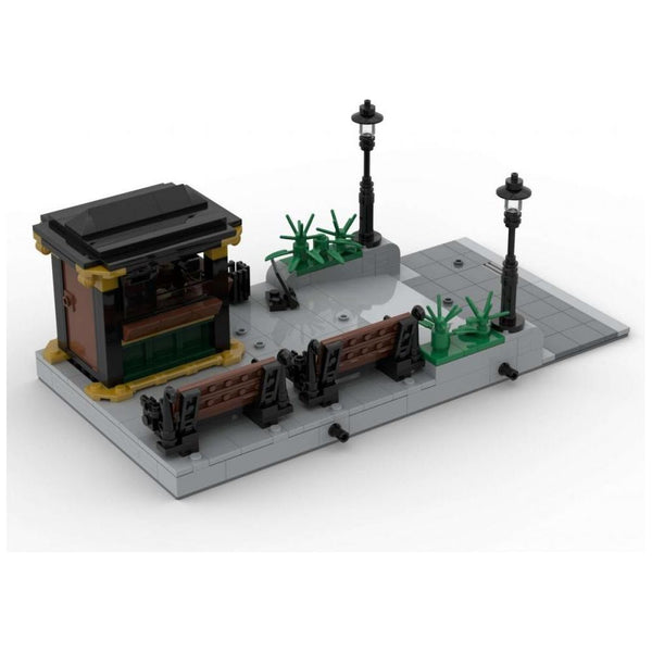Modbrix 107788  - City Zeitungskiosk - 388 Klemmbausteine