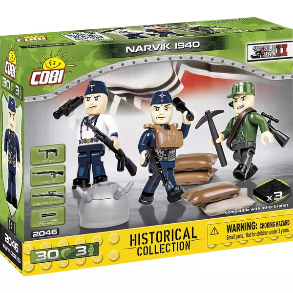Cobi 2046 - Deutsche Infantrie Narvik 1940 - 30 Bauteile