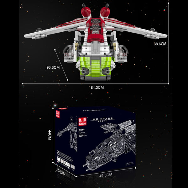 Mould King 21066 - Republic Gunship LAAT-1 Raumschiff - 8039 Klemmbausteine