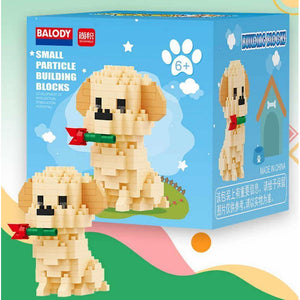 Balody 18248-6 - Labrador (diamond blocks) - 200 Klemmbausteine