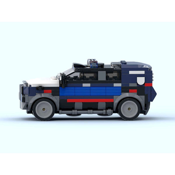 Modbrix 106990 - Cyberpunk Polizeiauto NCPD Enforcer, 231 Klemmbausteine