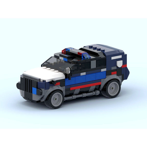 Modbrix 106990 - Cyberpunk Polizeiauto NCPD Enforcer, 231 Klemmbausteine