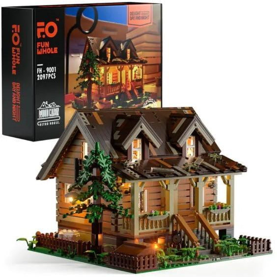 FunWhole FH-9001 - Blockhütte - 2097 Klemmbausteine