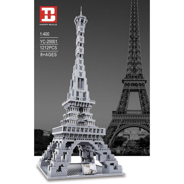 Happy Build YC-20001 - Eiffelturm - 1212 Klemmbausteine