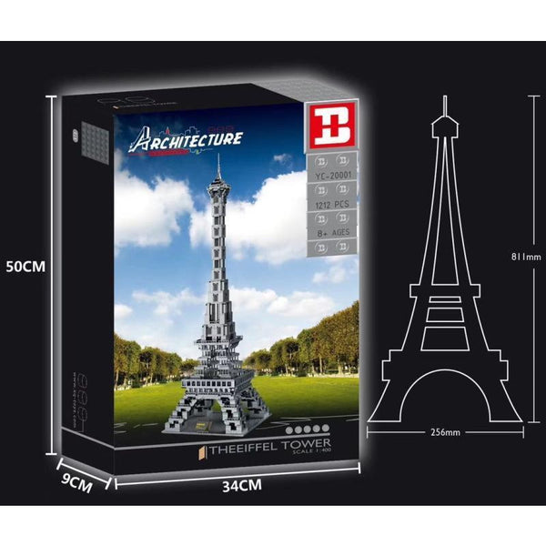 Happy Build YC-20001 - Eiffelturm - 1212 Klemmbausteine