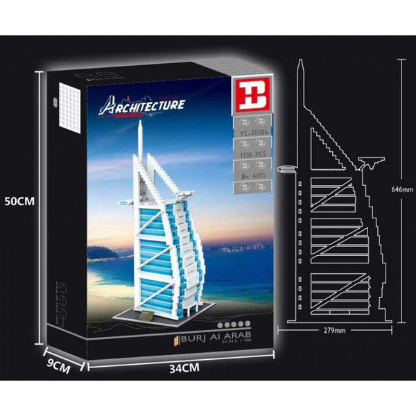 Happy Build YC-20004 - Burj al Arab - 1336 Klemmbausteine