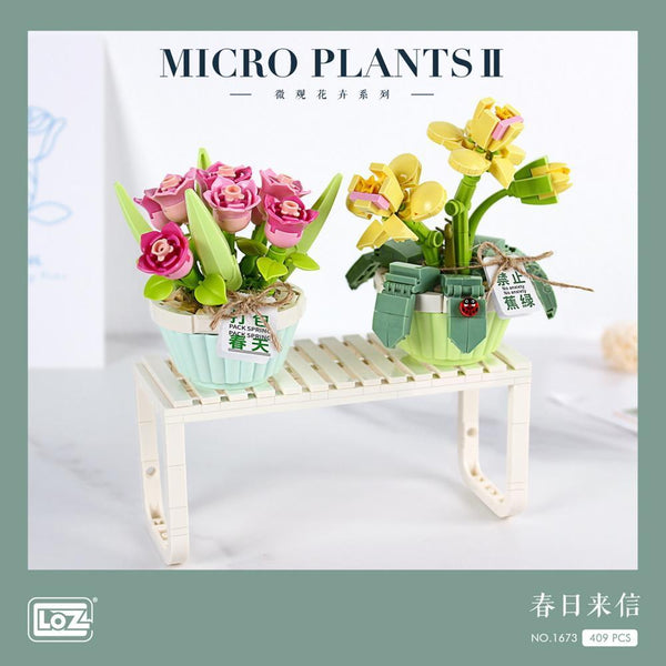 LOZ 1673 - Topfpflanze (mini blocks) - 409 Klemmbausteine