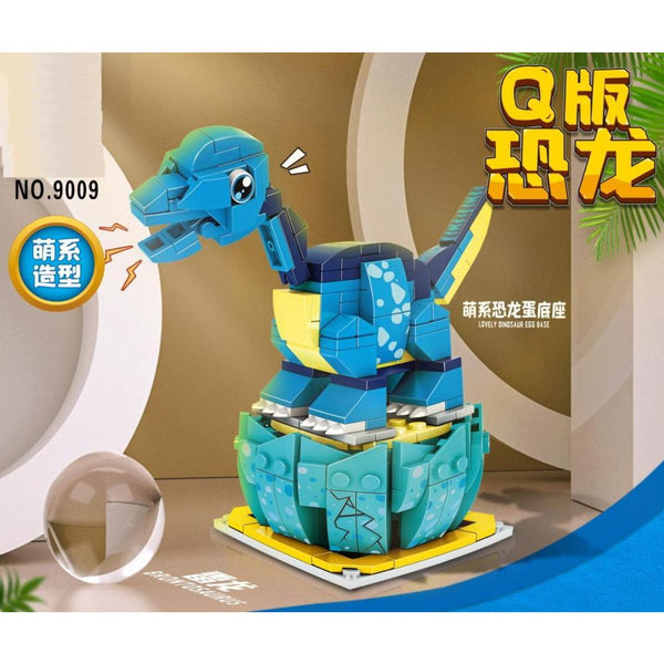 LiMei Toys 9009 - Brontosaurus Dino-Ei - 201 Klemmbausteine