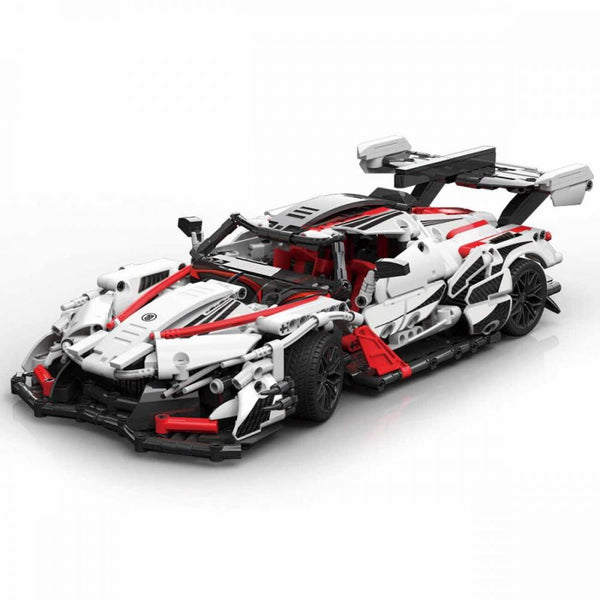 MoYu MY88301A - Technik Flügeltürer Supersportwagen in weiß/rot/schwarz - 1391 Klemmbausteine
