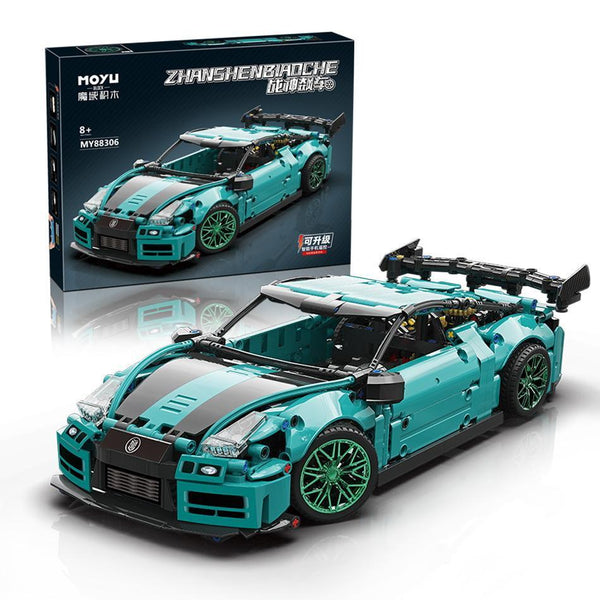 MoYu MY88306 - Technik Supersportwagen in mint/schwarz - 993 Klemmbausteine