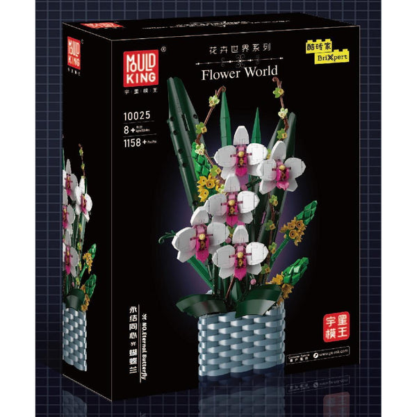 Mould King 10025 - Nachtfalterorchidee - 1158 Klemmbausteine