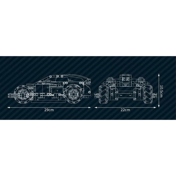 Mould King 15052 - 2,4 Ghz RC Technik Auto Desert Storm - 555 Klemmbausteine