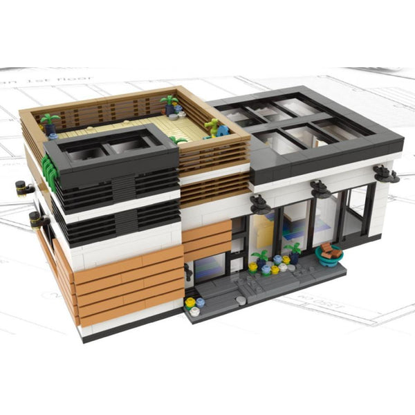 Kalos Blocks 61002 - Moderner Bungalow - 1174 Klemmbausteine