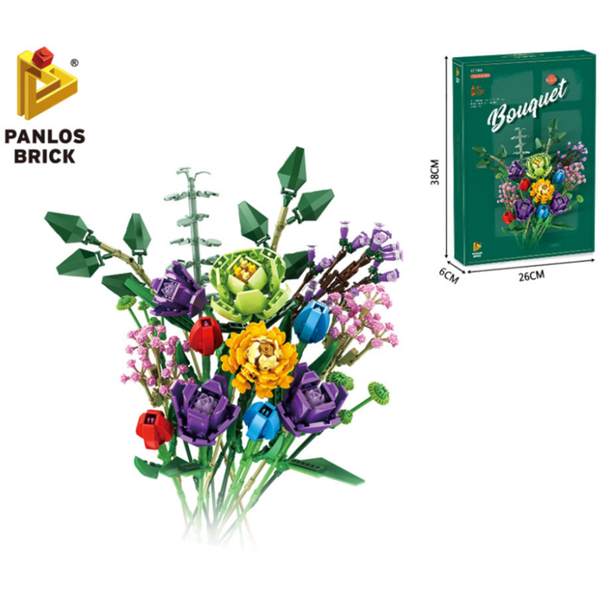 Panlos 655001 - Blumenstrauß - 999 Klemmbausteine