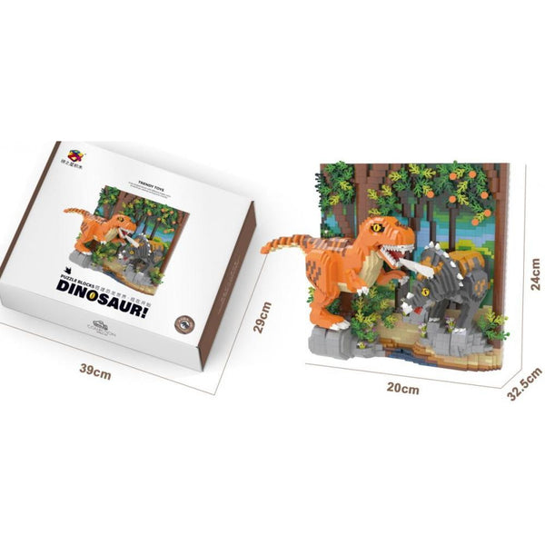 PinZhiXing 8845 - Dinosaurier Bild (diamond blocks) - 5200 Klemmbausteine