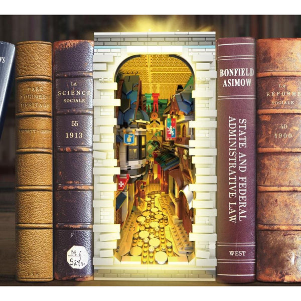 Reobrix 66026 - Mittelalterliche Stadt: Book Nook - 2922 Klemmbausteine