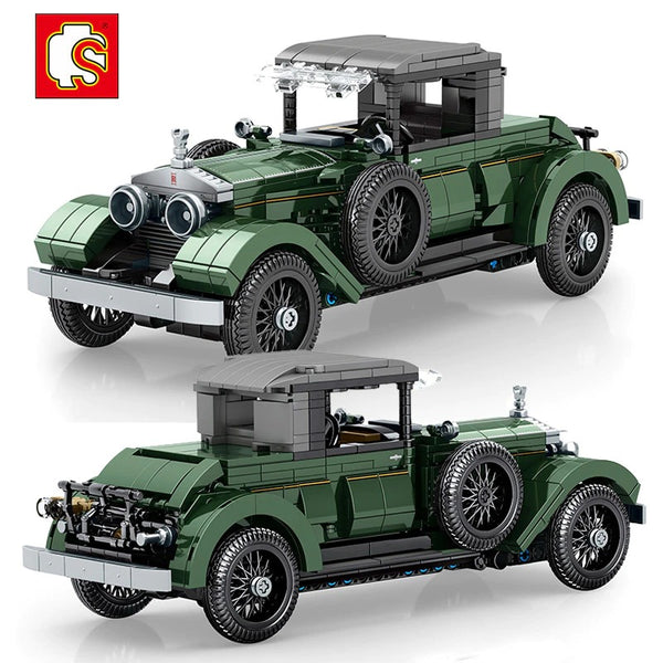 Sembo 75850 - Britischer Oldtimer RR Silver Ghost Auto - 858 Klemmbausteine