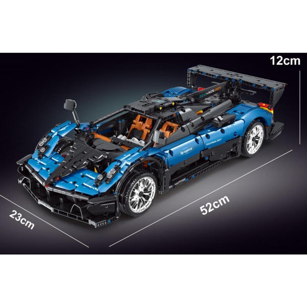 TaiGaoLe T5038 - Blauer Technik  Supersportwagen - 2289 Klemmbausteine
