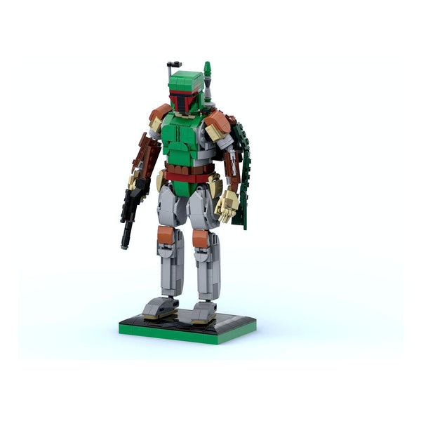 Modbrix 106704 - Galaktischer Kopfgeldjäger, baubare Actionfigur, 633 Klemmbausteine