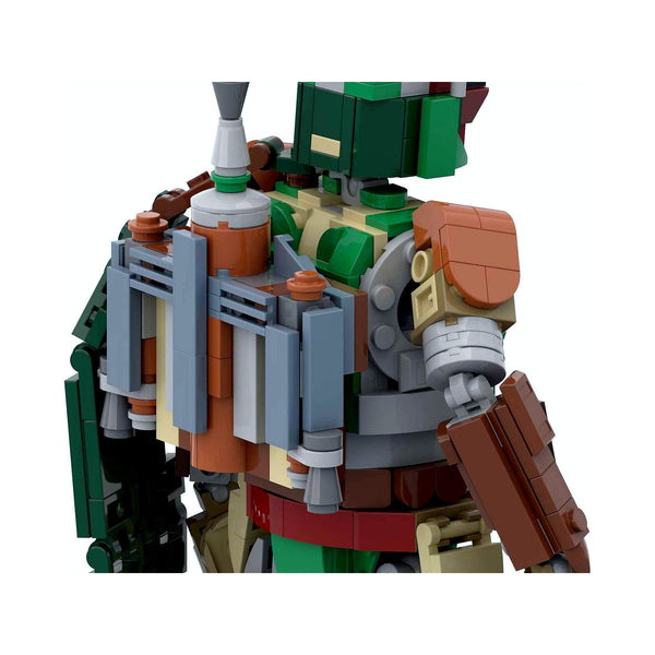 Modbrix 106704 - Galaktischer Kopfgeldjäger, baubare Actionfigur, 633 Klemmbausteine