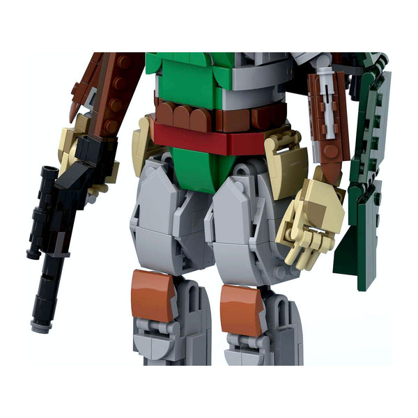 Modbrix 106704 - Galaktischer Kopfgeldjäger, baubare Actionfigur, 633 Klemmbausteine