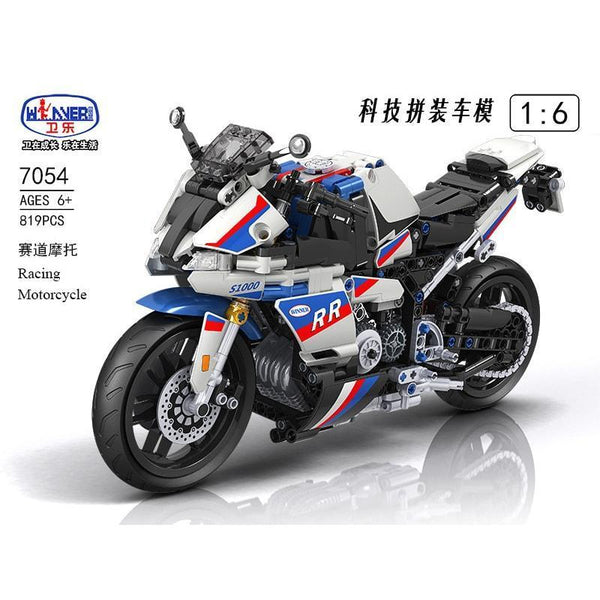 Winner Bricks 1428 - Rennmotorrad RR S1000 - 819 Klemmbausteine