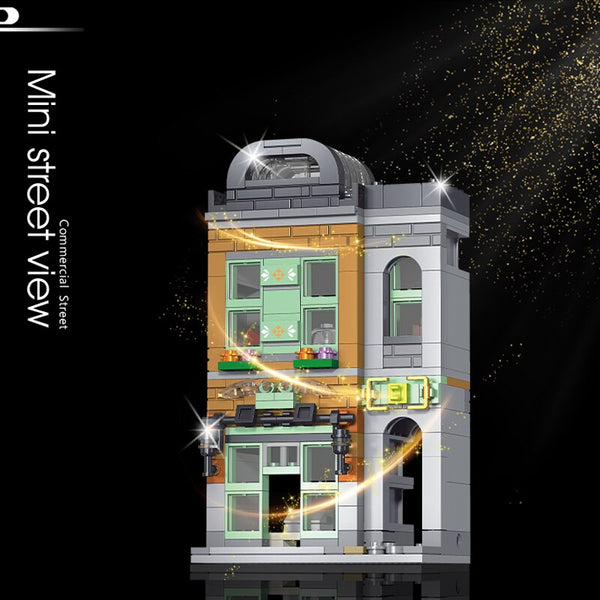 Leier 10010-2 - Modular Building Street View Kaffeehaus - 258 Klemmbausteine