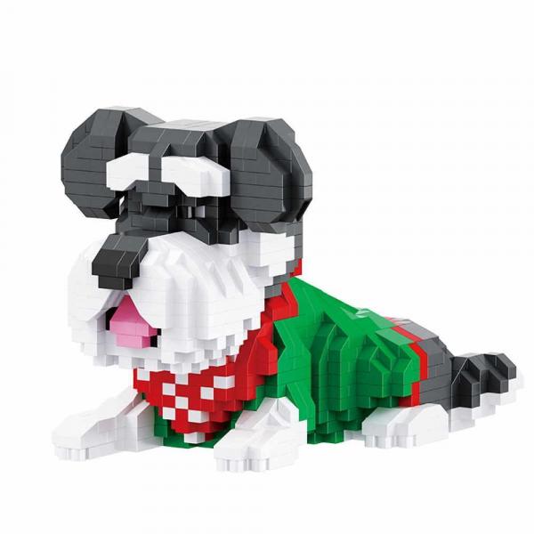 Balody 18395 - Bausteine Hund Schnauzer - 886 Nano Klemmbausteine