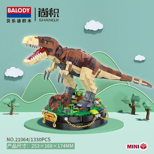 Balody 21064 - T-Rex Dinosaurier Tyrannosaurus Rex - 25 cm  - 1330 Mini Klemmbausteine