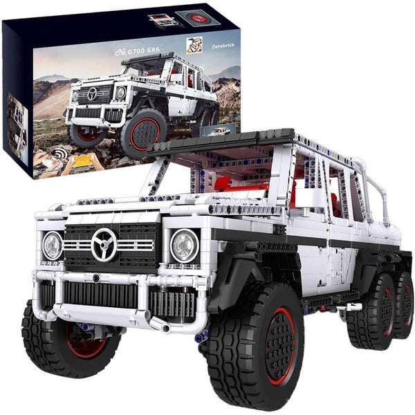 Mould King 13061 - Technic 2,4 Ghz RC Offroad Auto MB G700 6x6  - 3686 Klemmbausteine