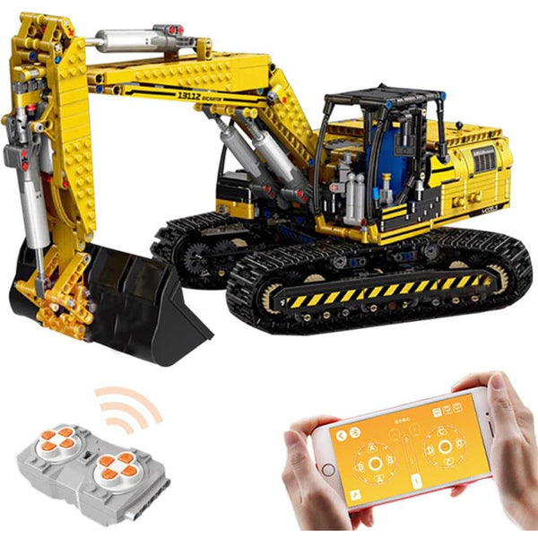 Mould King 13112 - Linkbelt Technik RC Bagger 2.4 Ghz - 1830 Klemmbausteine