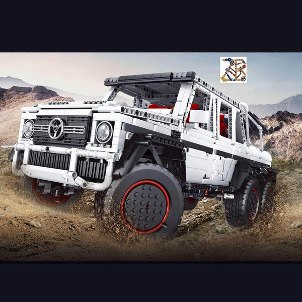 Mould King 13061 - Technic 2,4 Ghz RC Offroad Auto MB G700 6x6  - 3686 Klemmbausteine