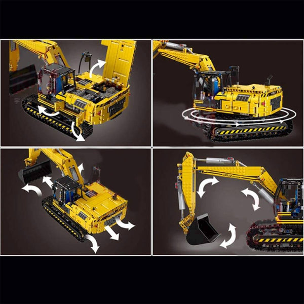 Mould King 13112 - Linkbelt Technik RC Bagger 2.4 Ghz - 1830 Klemmbausteine
