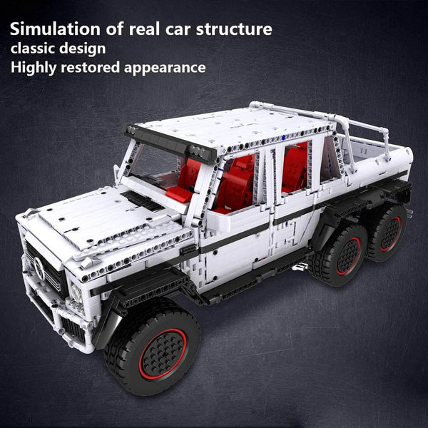 Mould King 13061 - Technic 2,4 Ghz RC Offroad Auto MB G700 6x6  - 3686 Klemmbausteine