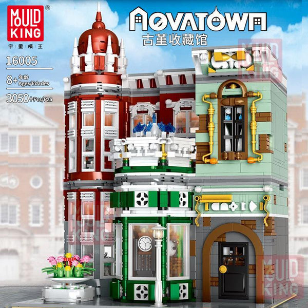 Mould King 16005 - Antiquitätenladen, Modular Building mit Beleuchtung - 3050 Klemmbausteine