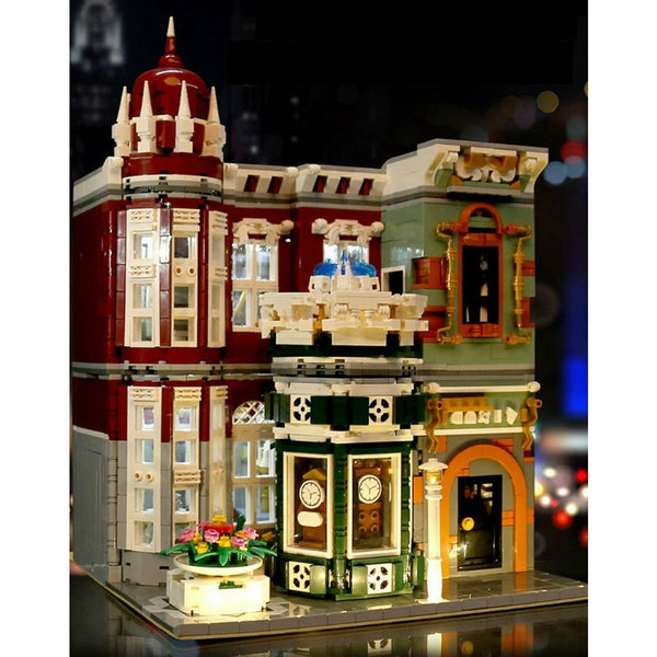 Mould King 16005 - Antiquitätenladen, Modular Building mit Beleuchtung - 3050 Klemmbausteine