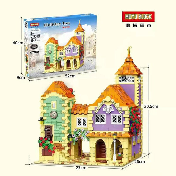 Moyu 82001 - Modular Building Mediteranes Dorf - 2948 Klemmbausteine