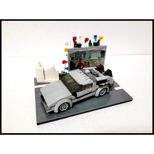 Modbrix 8023 - 1955 Hill Valley Diorama inkl. DMC Zeitmaschine - 368 Klemmbausteine
