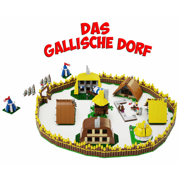 Modbrix 9049 - Das Gallische Dorf Diorama - 1884 Klemmbausteine