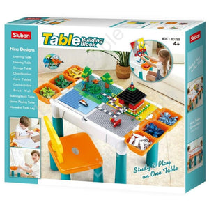 Sluban M38 B0788 - 3in1 Bausteine Spieltisch mit Stuhl - inkl. Zubehör
