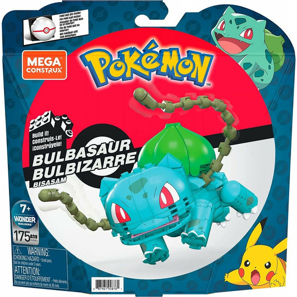 Mega Construx GVK83 - Pokemon Bisasam Bulbasaur Medium Figur - 175 Klemmbausteine